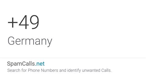 Country Code +49: Phone Calls from Germany.